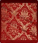 Metallic Brocade Fabric - 330-RD-BR-GM