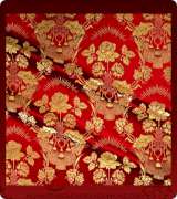 Metallic Brocade Fabric - 350-RD-BR-GM