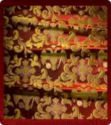 Metallic Brocade Fabric - 360-RD-GS-GM