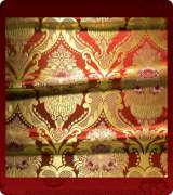 Metallic Brocade Fabric - 370-RD-RD-GM