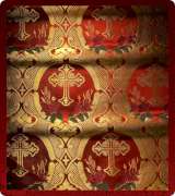 Metallic Brocade Fabric - 380-RD-NO-GM
