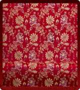Metallic Brocade Fabric - 415-RD-BR-GM