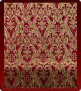 Metallic Brocade Fabric - 440-RD-RD-GM