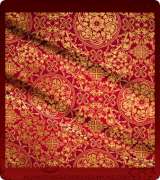 Metallic Brocade Fabric - 445-RD-BR-GM