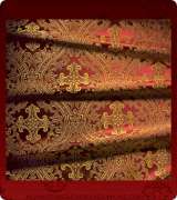 Metallic Brocade Fabric - 455-RD-BR-GM