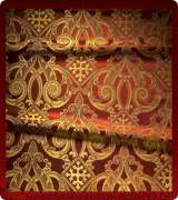 Metallic Brocade Fabric - 460-RD-BR-GM