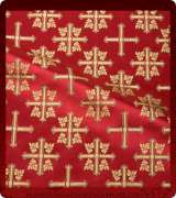 Metallic Brocade Fabric - 470-RD-BR-GM