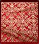 Metallic Brocade Fabric - 480-RD-BR-GM