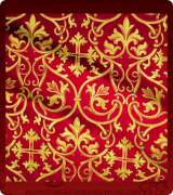 Metallic Brocade Fabric - 500-RD-BR-GM