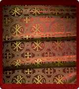 Metallic Brocade Fabric - 505-RD-BR-GM