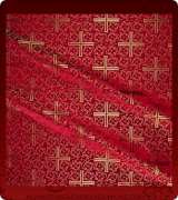 Metallic Brocade Fabric - 510-RD-BR-GM