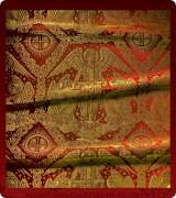 Metallic Brocade Fabric - 525-RD-BR-GM