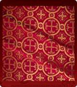 Metallic Brocade Fabric - 530-RD-BR-GM
