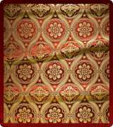 Metallic Brocade Fabric - 535-RD-BR-GM