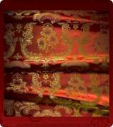Metallic Brocade Fabric - 585-RD-BR-GM