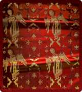 Metallic Brocade Fabric - 600-RD-BR-GM