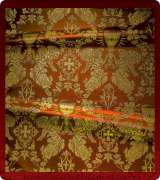 Metallic Brocade Fabric - 615-RD-BR-GM