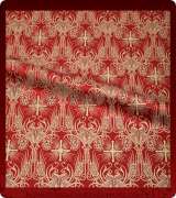 Metallic Brocade Fabric - 620-RD-BR-GM