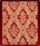 Metallic Brocade Fabric - 630-RD-GM-GM