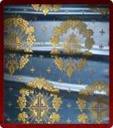 Metallic Brocade Fabric - 335-LB-DB-GM
