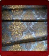 Metallic Brocade Fabric - 355-LB-DB-GM