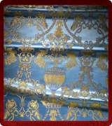 Metallic Brocade Fabric - 365-LB-DB-GM