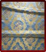 Metallic Brocade Fabric - 375-LB-DB-GM
