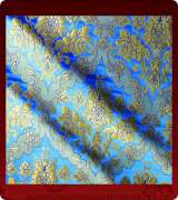Metallic Brocade Fabric - 385-LB-DB-GM