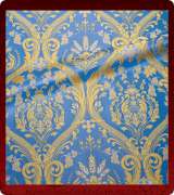 Metallic Brocade Fabric - 420-LB-DB-GM