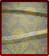 Metallic Brocade Fabric - 445-LB-DB-GM