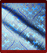 Metallic Brocade Fabric - 455-LB-DB-SM