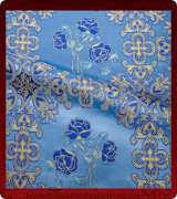 Metallic Brocade Fabric - 465-LB-DB-GM