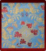 Metallic Brocade Fabric - 495-LB-RD-GM