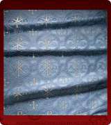 Metallic Brocade Fabric - 505-LB-DB-SM