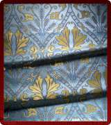 Metallic Brocade Fabric - 520-LB-DB-GM