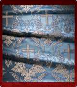 Metallic Brocade Fabric - 560-LB-DB-SM