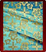 Metallic Brocade Fabric - 580-LB-GM-GM