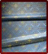 Metallic Brocade Fabric - 595-LB-DB-GM