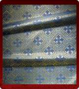 Metallic Brocade Fabric - 610-LB-DB-GM