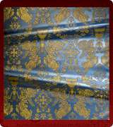 Metallic Brocade Fabric - 615-LB-DB-GM