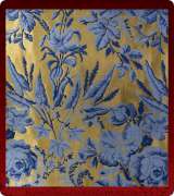 Metallic Brocade Fabric - 625-GM-DB-BV
