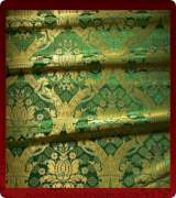 Metallic Brocade Fabric - 330-GR-GR-GM