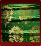 Metallic Brocade Fabric - 335-GR-GR-GM