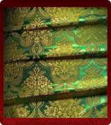 Metallic Brocade Fabric - 355-GR-GR-GM
