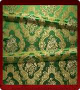 Metallic Brocade Fabric - 375-GR-GR-GM