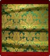 Metallic Brocade Fabric - 385-GR-GR-GM