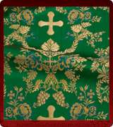 Metallic Brocade Fabric - 400-GR-GR-GM-GS