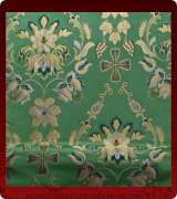 Metallic Brocade Fabric - 430-GR-GR-GM