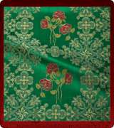 Metallic Brocade Fabric - 465-GR-BR-GM