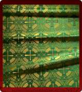 Metallic Brocade Fabric - 515-GR-GR-GM